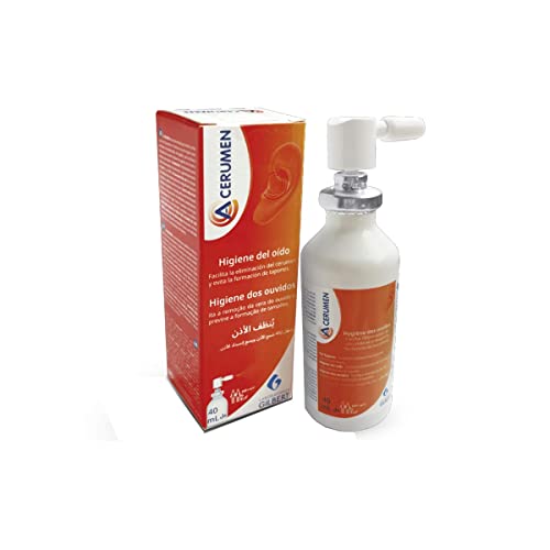 Spray Nettoyant pour Oreilles Acerumen 40 ml - Nettoyage en Profondeur sans Alcool - Idéal pour Voyage et Utilisation à 