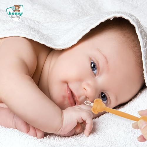 HOMYBABY® Nettoyeur Nasal et Auriculaire pour Bébés - 2 Pinces à Crottes de Nez Safes et Faciles à Utiliser pour Nettoya