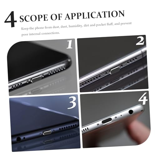 UKCOCO Protege Anti-Poussière pour Téléphone Portable en Métal et Plastique - Nettoyeur Multifonction pour Smartphones, 