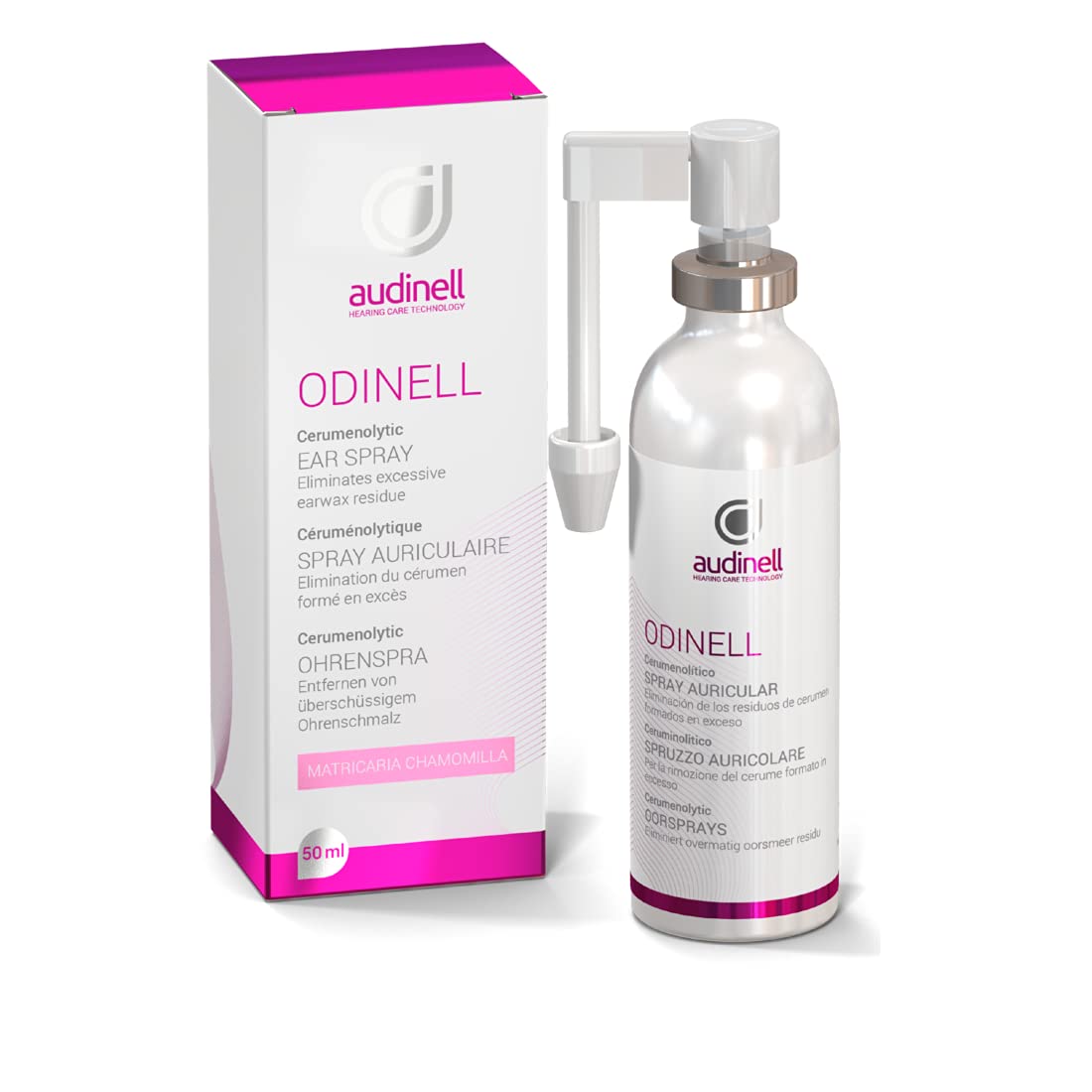 Audinell Spray Auriculaire 50 ML - Nettoyant pour adultes et enfants - Aide à l'élimination efficace du cérumen