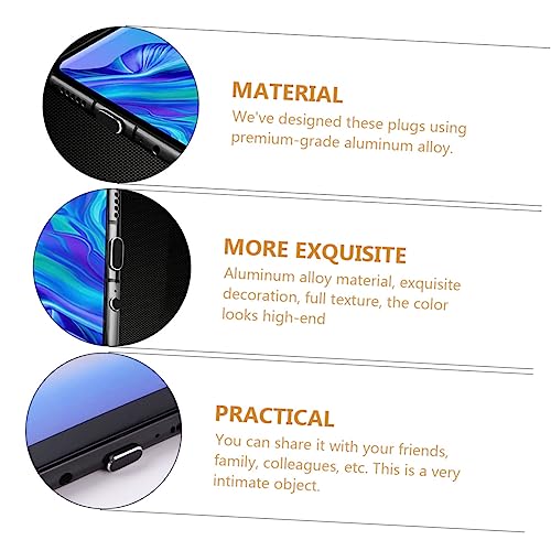 UKCOCO 6 Pièces Bouchons Anti-Poussière USB-C pour Téléphones Portables Faciles à Installer et Transporter