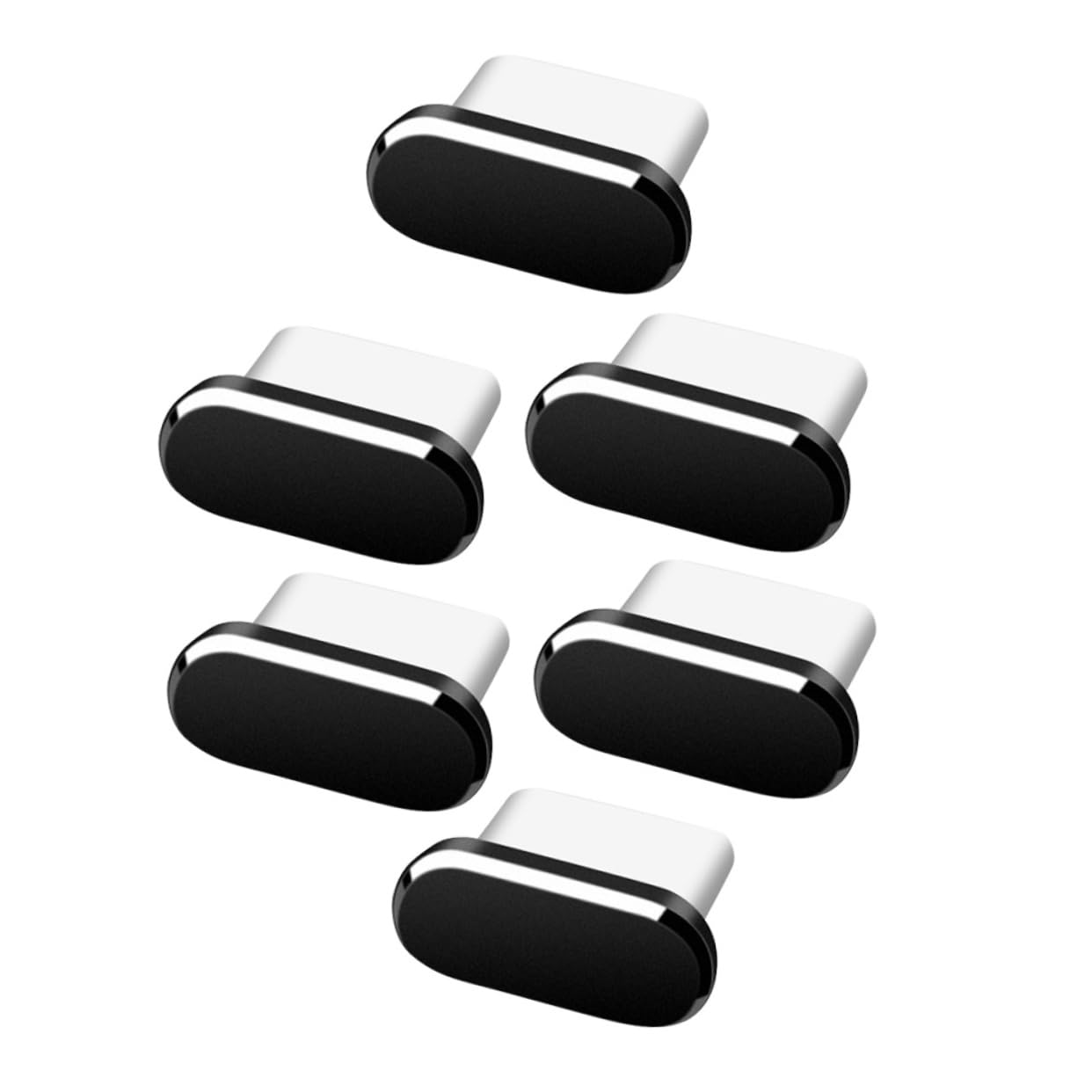 UKCOCO 6 Pièces Bouchons Anti-Poussière USB-C pour Téléphones Portables Faciles à Installer et Transporter